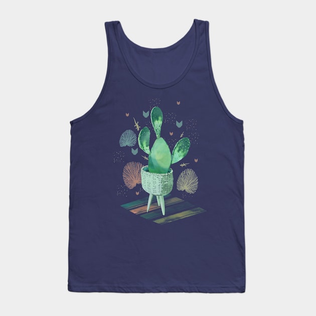 Artsy cactus Tank Top by Mimie20